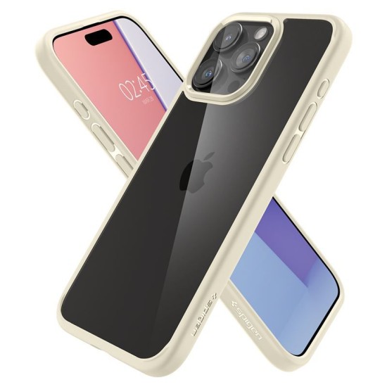 Husa Spigen Ultra Hybrid compatibila cu iPhone 15 Pro Beige (Spigen, iPhone 15 Pro) by www.silkase.ro Husa Spigen Ultra Hybrid compatibila cu iPhone 15 Pro Beige (iPhone 15 Pro, ACS06712) by www.silkase.ro
