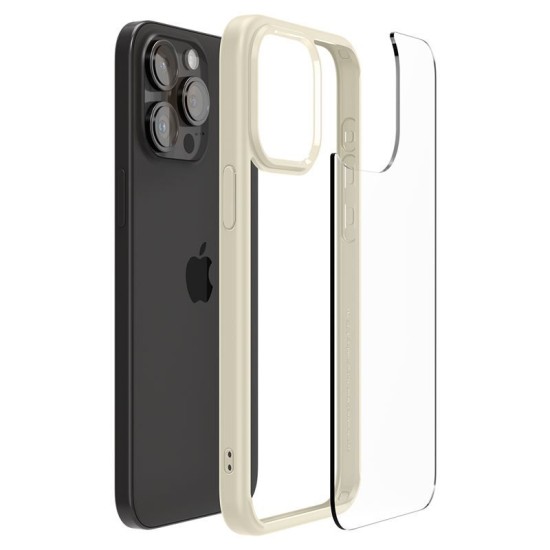 Husa Spigen Ultra Hybrid compatibila cu iPhone 15 Pro Beige (Spigen, iPhone 15 Pro) by www.silkase.ro Husa Spigen Ultra Hybrid compatibila cu iPhone 15 Pro Beige (iPhone 15 Pro, ACS06712) by www.silkase.ro
