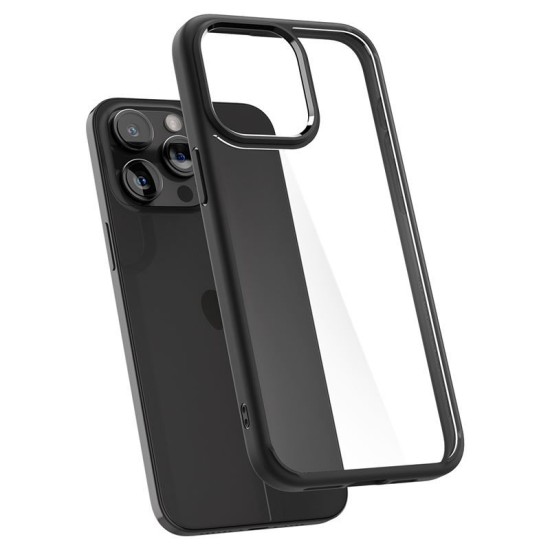 Husa de protectie hibrida Spigen Ultra Hybrid pentru iPhone 15 Pro, negru mat (iPhone 15 Pro, ACS06713) by www.silkase.ro