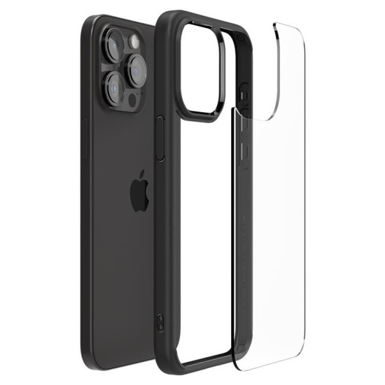 Husa de protectie hibrida Spigen Ultra Hybrid pentru iPhone 15 Pro, negru mat (iPhone 15 Pro, ACS06713) by www.silkase.ro
