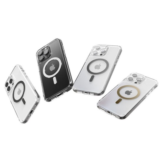 Husa pentru iPhone 15 Pro - Spigen Ultra Hybrid MagSafe - White (iPhone 15 Pro, ACS06719) by www.silkase.ro