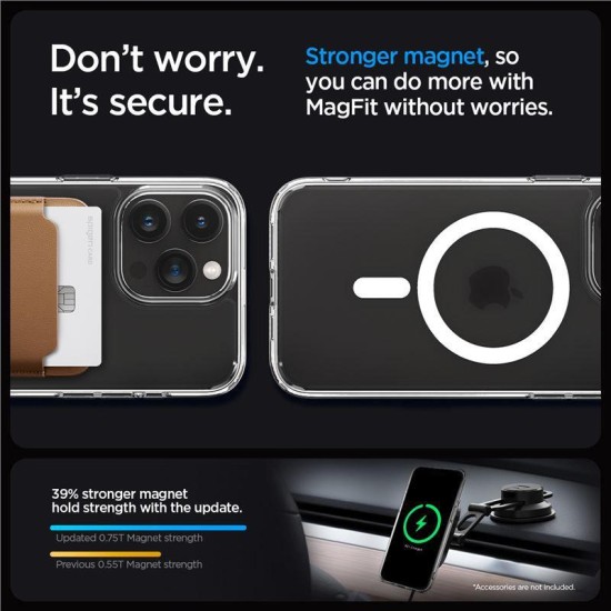 Husa pentru iPhone 15 Pro - Spigen Ultra Hybrid MagSafe - White (iPhone 15 Pro, ACS06719) by www.silkase.ro