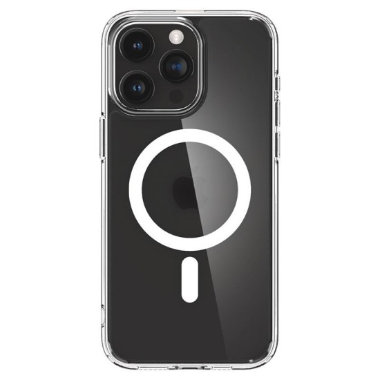 Husa pentru iPhone 15 Pro - Spigen Ultra Hybrid MagSafe - White (iPhone 15 Pro, ACS06719) by www.silkase.ro