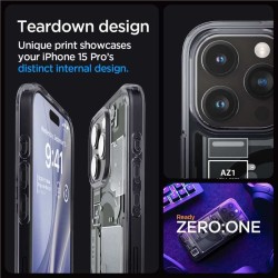 Husa pentru iPhone 15 Pro, Spigen Ultra Hybrid MagSafe Zero One, Black