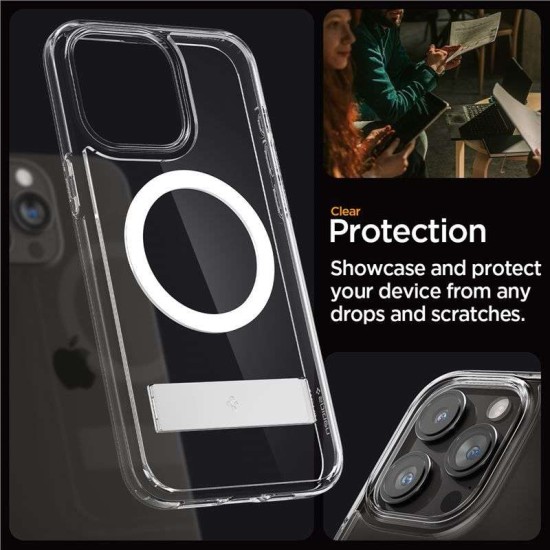 Husa Spigen Ultra Hybrid S MagSafe compatibila cu iPhone 15 Pro Crystal Clear (Spigen, iPhone 15 Pro) by www.silkase.ro Husa Spigen Ultra Hybrid S MagSafe compatibila cu iPhone 15 Pro Crystal Clear (iPhone 15 Pro, ACS06722) by www.silkase.ro