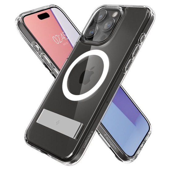 Husa Spigen Ultra Hybrid S MagSafe compatibila cu iPhone 15 Pro Crystal Clear (Spigen, iPhone 15 Pro) by www.silkase.ro Husa Spigen Ultra Hybrid S MagSafe compatibila cu iPhone 15 Pro Crystal Clear (iPhone 15 Pro, ACS06722) by www.silkase.ro