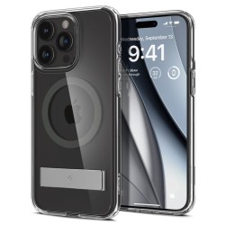 Husa Spigen Ultra Hybrid S MagSafe compatibila cu iPhone 15 Pro Graphite