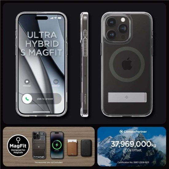 Husa Spigen Ultra Hybrid S MagSafe compatibila cu iPhone 15 Pro Graphite (Spigen, iPhone 15 Pro) by www.silkase.ro Husa Spigen Ultra Hybrid S MagSafe compatibila cu iPhone 15 Pro Graphite (iPhone 15 Pro, ACS06723) by www.silkase.ro