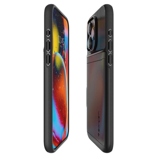 Carcasa Spigen Slim Armor CS pentru Apple Iphone 15 Pro, negru (iPhone 15 Pro, ACS06728) by www.silkase.ro