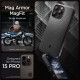 Husa Spigen Mag Armor MagSafe pentru Apple iPhone 15 Pro Negru Mat (iPhone 15 Pro, ACS06736) by www.silkase.ro