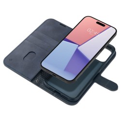 Husa cu snur Spigen Wallet S Pro compatibila cu iPhone 15 Pro Navy Blue Husa cu snur Spigen Wallet S Pro compatibila cu iPhone 15 Pro Navy Blue
