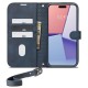 Husa cu snur Spigen Wallet S Pro compatibila cu iPhone 15 Pro Navy Blue (iPhone 15 Pro, ACS06741) by www.silkase.ro
