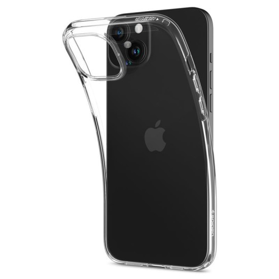 Husa pentru iPhone 15 - Spigen Liquid Crystal - Clear (iPhone 15, ACS06786) by www.silkase.ro