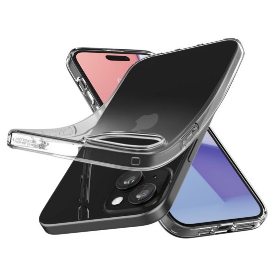 Husa pentru iPhone 15 - Spigen Liquid Crystal - Clear (iPhone 15, ACS06786) by www.silkase.ro