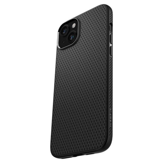 Husa pentru iPhone 15 - Spigen Liquid Air - Matte Black (Spigen, iPhone 15) by www.silkase.ro Husa pentru iPhone 15 - Spigen Liquid Air - Matte Black (iPhone 15, ACS06790) by www.silkase.ro