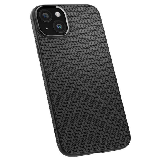 Husa pentru iPhone 15 - Spigen Liquid Air - Matte Black (Spigen, iPhone 15) by www.silkase.ro Husa pentru iPhone 15 - Spigen Liquid Air - Matte Black (iPhone 15, ACS06790) by www.silkase.ro