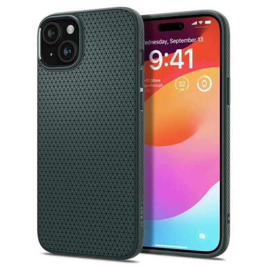 Husa pentru iPhone 15 - Spigen Liquid Air - Abyss Green (Spigen, iPhone 15) by www.silkase.ro Husa pentru iPhone 15 - Spigen Liquid Air - Abyss Green (iPhone 15, ACS06792) by www.silkase.ro