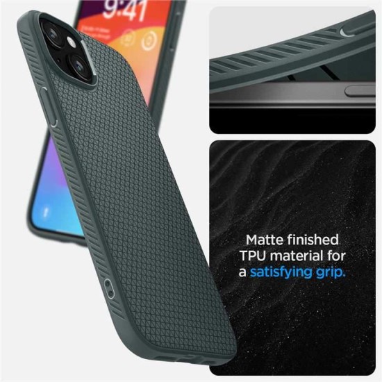 Husa pentru iPhone 15 - Spigen Liquid Air - Abyss Green (Spigen, iPhone 15) by www.silkase.ro Husa pentru iPhone 15 - Spigen Liquid Air - Abyss Green (iPhone 15, ACS06792) by www.silkase.ro
