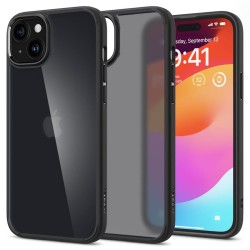 Husa Spigen Ultra Hybrid compatibila cu iPhone 15 Frost Black