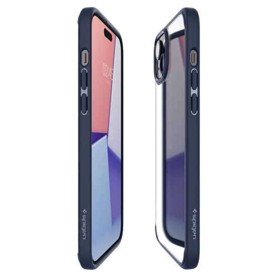 Husa Spigen Ultra Hybrid compatibila cu iPhone 15 Navy Blue (Spigen, iPhone 15) by www.silkase.ro Husa Spigen Ultra Hybrid compatibila cu iPhone 15 Navy Blue (iPhone 15, ACS06801) by www.silkase.ro