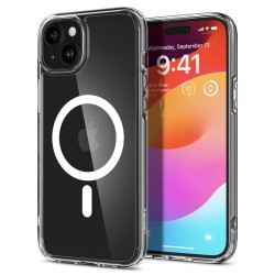 Husa pentru iPhone 15, Spigen Ultra Hybrid MagSafe, White