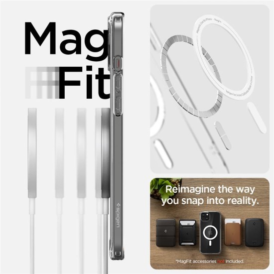 Husa pentru iPhone 15, Spigen Ultra Hybrid MagSafe, White (Spigen, iPhone 15) by www.silkase.ro Husa pentru iPhone 15, Spigen Ultra Hybrid MagSafe, White (iPhone 15, ACS06802) by www.silkase.ro