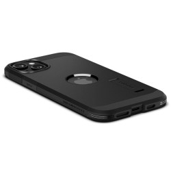 Husa MagSafe pentru iPhone 15, Spigen, Policarbonat, Negru