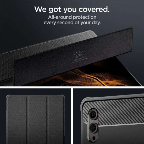 Husa de protectie tableta Spigen, Rugged Armor pentru Samsung Galaxy TAB S8 ULTRA/ S9 ULTRA 14.6, Negru (Spigen, Ingredi) by www.silkase.ro Husa de protectie tableta Spigen, Rugged Armor pentru Samsung Galaxy TAB S8 ULTRA/ S9 ULTRA 14.6, Negru (Ingredi, ACS06538) by www.silkase.ro