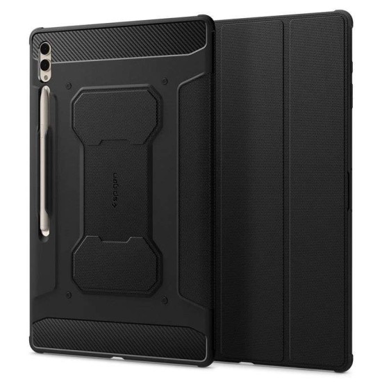 Husa de protectie tableta Spigen, Rugged Armor pentru Samsung Galaxy TAB S8 ULTRA/ S9 ULTRA 14.6, Negru (Spigen, Ingredi) by www.silkase.ro Husa de protectie tableta Spigen, Rugged Armor pentru Samsung Galaxy TAB S8 ULTRA/ S9 ULTRA 14.6, Negru (Ingredi, ACS06538) by www.silkase.ro
