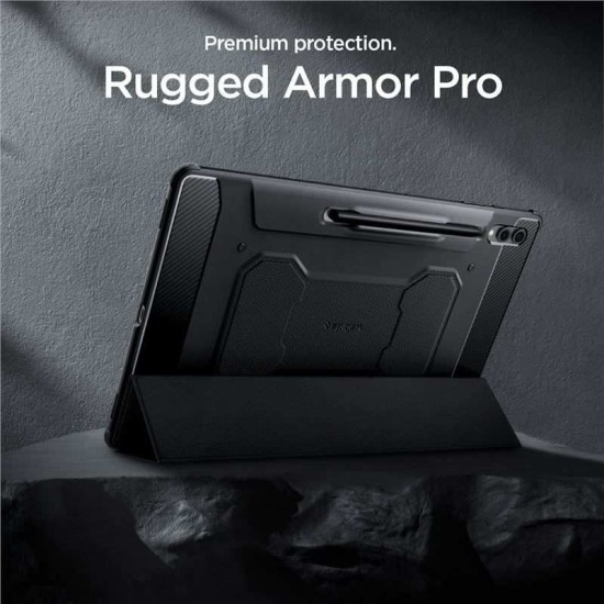Husa de protectie tableta Spigen, Rugged Armor pentru Samsung Galaxy TAB S8 ULTRA/ S9 ULTRA 14.6, Negru (Spigen, Ingredi) by www.silkase.ro Husa de protectie tableta Spigen, Rugged Armor pentru Samsung Galaxy TAB S8 ULTRA/ S9 ULTRA 14.6, Negru (Ingredi, ACS06538) by www.silkase.ro