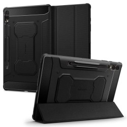 Husa de protectie tableta Spigen, Rugged Armor pentru Samsung Galaxy TAB S9+ PLUS 12.4 X810 / X816B, Negru
