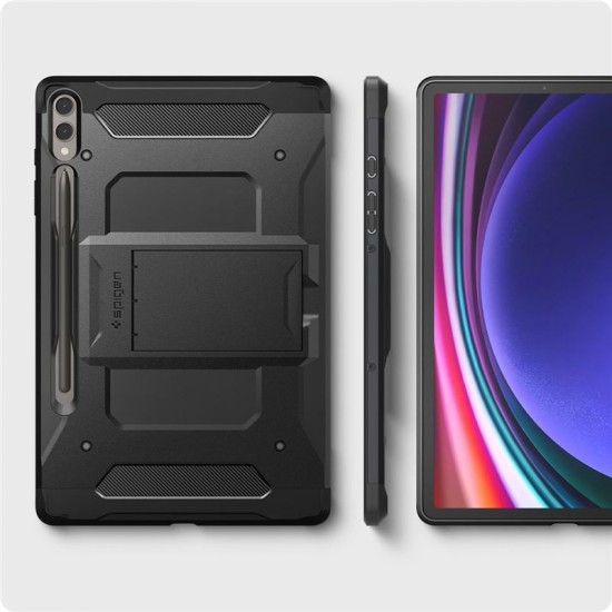 Husa de protectie tableta Spigen, Tough Armor pentru Samsung Galaxy TAB S9+ PLUS 12.4 X810/ X816B, Negru (Spigen, Ingredi) by www.silkase.ro Husa de protectie tableta Spigen, Tough Armor pentru Samsung Galaxy TAB S9+ PLUS 12.4 X810/ X816B, Negru (Ingredi, ACS06835) by www.silkase.ro