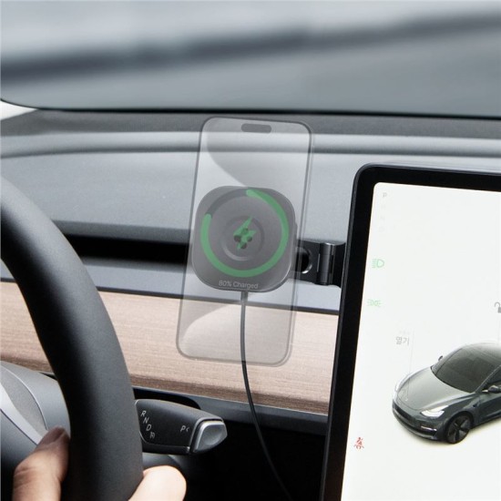 Suport auto Spigen OneTap Pro ITT90W-3 Qi 7.5W pentru Tesla Model 3 / Y / X / S pentru iPhone cu magnet, negru (Spigen, Suport auto) by www.silkase.ro Suport auto Spigen OneTap Pro ITT90W-3 Qi 7.5W pentru Tesla Model 3 / Y / X / S pentru iPhone cu magnet, negru (Suport auto, ACP06860) by www.silkase.ro