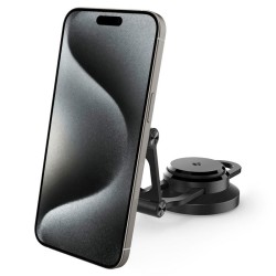 Suport auto Spigen OneTap Pro ITT90W-3 Qi 7.5W pentru Tesla Model 3 / Y / X / S pentru iPhone cu magnet, negru