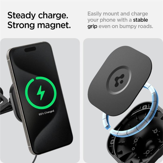 Suport auto Spigen OneTap Pro ITT90W-3 Qi 7.5W pentru Tesla Model 3 / Y / X / S pentru iPhone cu magnet, negru (Spigen, Suport auto) by www.silkase.ro Suport auto Spigen OneTap Pro ITT90W-3 Qi 7.5W pentru Tesla Model 3 / Y / X / S pentru iPhone cu magnet, negru (Suport auto, ACP06860) by www.silkase.ro