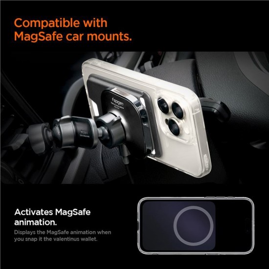 Portofel magnetic telefon Spigen compatibil cu Apple, Piele ecologica, Negru (Spigen, Accesorii telefoane) by www.silkase.ro Portofel magnetic telefon Spigen compatibil cu Apple, Piele ecologica, Negru (Portofele și Suporturi Card, AFA06866) by www.silkase.ro