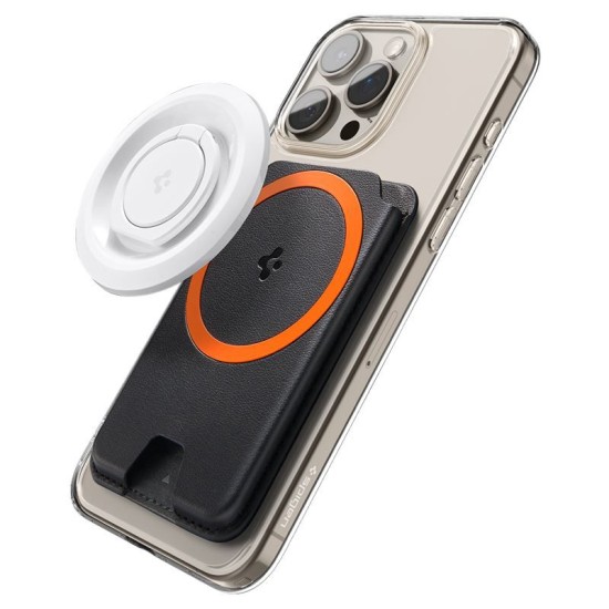 Portofel magnetic telefon Spigen compatibil cu Apple, Piele ecologica, Negru (Spigen, Accesorii telefoane) by www.silkase.ro Portofel magnetic telefon Spigen compatibil cu Apple, Piele ecologica, Negru (Portofele și Suporturi Card, AFA06866) by www.silkase.ro