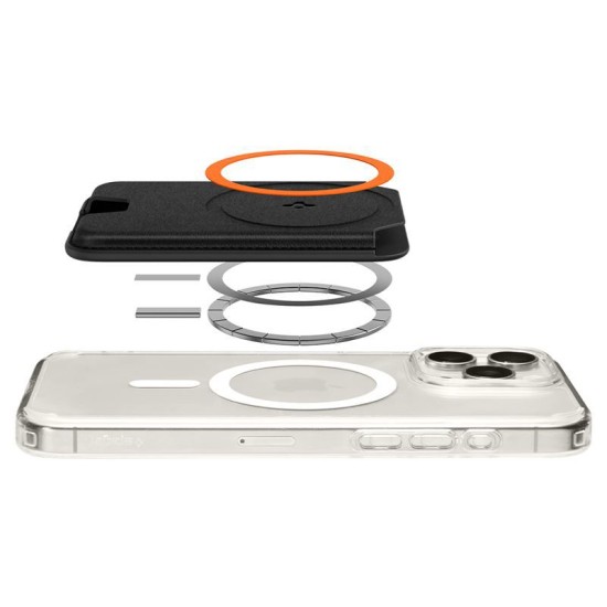 Portofel magnetic telefon Spigen compatibil cu Apple, Piele ecologica, Negru (Spigen, Accesorii telefoane) by www.silkase.ro Portofel magnetic telefon Spigen compatibil cu Apple, Piele ecologica, Negru (Portofele și Suporturi Card, AFA06866) by www.silkase.ro