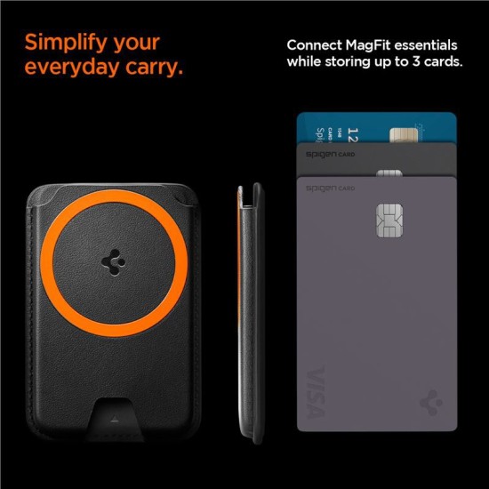 Portofel magnetic telefon Spigen compatibil cu Apple, Piele ecologica, Negru (Spigen, Accesorii telefoane) by www.silkase.ro Portofel magnetic telefon Spigen compatibil cu Apple, Piele ecologica, Negru (Portofele și Suporturi Card, AFA06866) by www.silkase.ro