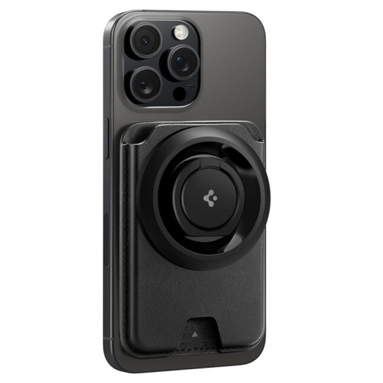 Portofel magnetic telefon Spigen compatibil cu Apple, Piele ecologica, Negru (Spigen, Accesorii telefoane) by www.silkase.ro Portofel magnetic telefon Spigen compatibil cu Apple, Piele ecologica, Negru (Portofele și Suporturi Card, AFA06866) by www.silkase.ro