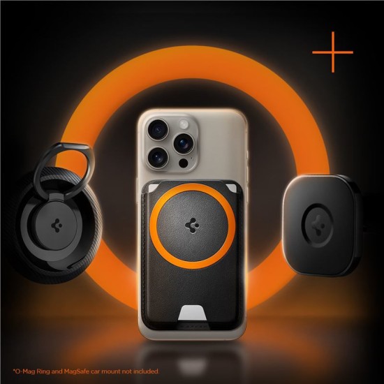 Portofel magnetic telefon Spigen compatibil cu Apple, Piele ecologica, Negru (Spigen, Accesorii telefoane) by www.silkase.ro Portofel magnetic telefon Spigen compatibil cu Apple, Piele ecologica, Negru (Portofele și Suporturi Card, AFA06866) by www.silkase.ro