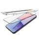 Set 2 folii sticla cu sistem de montare Spigen GLAStR EZ FIT compatibil cu iPhone 15 Pro Max Black (Ingredi, AGL06873) by www.silkase.ro