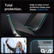 Set 2 folii sticla cu sistem de montare Case friendly Spigen GLAStR EZ FIT compatibil cu iPhone 15 Pro Max Privacy (Ingredi, AGL06874) by www.silkase.ro