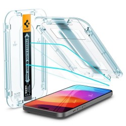 Folie pentru iPhone 15 Plus (set 2) - Spigen Glas.TR EZ FIT - Clear