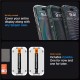 Folie pentru iPhone 15 Pro (set 2) - Spigen Glas.tR EZ FIT - Clear (Ingredi, AGL06892) by www.silkase.ro