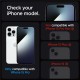 Set 2 folii sticla cu sistem de montare Case friendly Spigen GLAStR EZ FIT compatibil cu iPhone 15 Pro Privacy (Ingredi, AGL06894) by www.silkase.ro