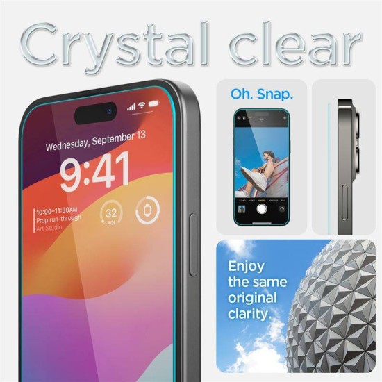 Set 2 folii de protectie Spigen Glass tR EZ Fit pentru Apple iPhone 16, transparenta (Spigen, iPhone 16) by www.silkase.ro Set 2 folii de protectie Spigen Glass tR EZ Fit pentru Apple iPhone 16, transparenta (iPhone 16, AGL06903) by www.silkase.ro