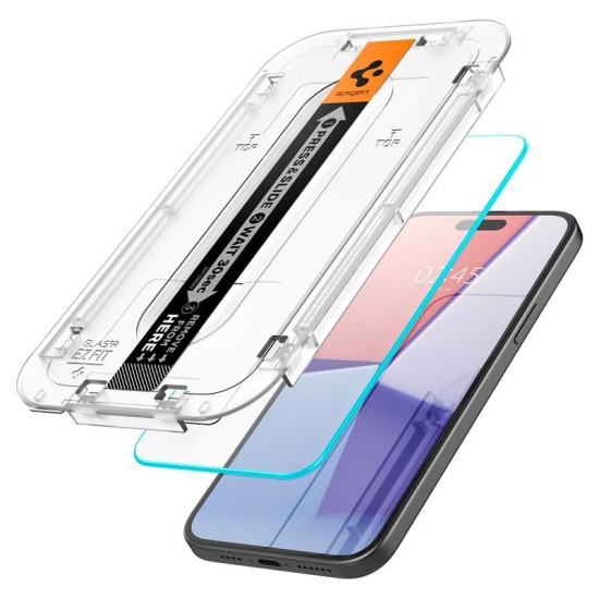 Set 2 folii de protectie Spigen Glass tR EZ Fit pentru Apple iPhone 16, transparenta (Spigen, iPhone 16) by www.silkase.ro Set 2 folii de protectie Spigen Glass tR EZ Fit pentru Apple iPhone 16, transparenta (iPhone 16, AGL06903) by www.silkase.ro