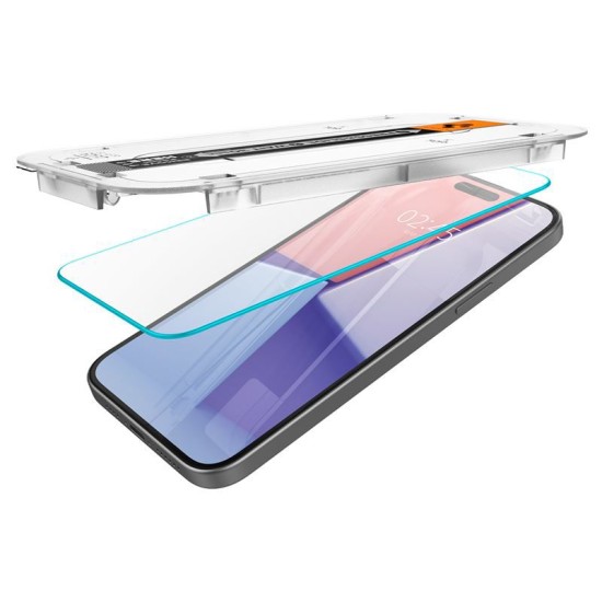 Set 2 folii de protectie Spigen Glass tR EZ Fit pentru Apple iPhone 16, transparenta (Spigen, iPhone 16) by www.silkase.ro Set 2 folii de protectie Spigen Glass tR EZ Fit pentru Apple iPhone 16, transparenta (iPhone 16, AGL06903) by www.silkase.ro