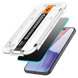 Set 2 folii de protectie Spigen Glass tR EZ Fit (Privacy) pentru Apple iPhone 16 Set 2 folii de protectie Spigen Glass tR EZ Fit (Privacy) pentru Apple iPhone 16